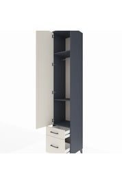 Hyperion Dolap 3 Raflı 2 Çekmeceli Tek Askılı 44x44x243 Antrasit-Aytaşı