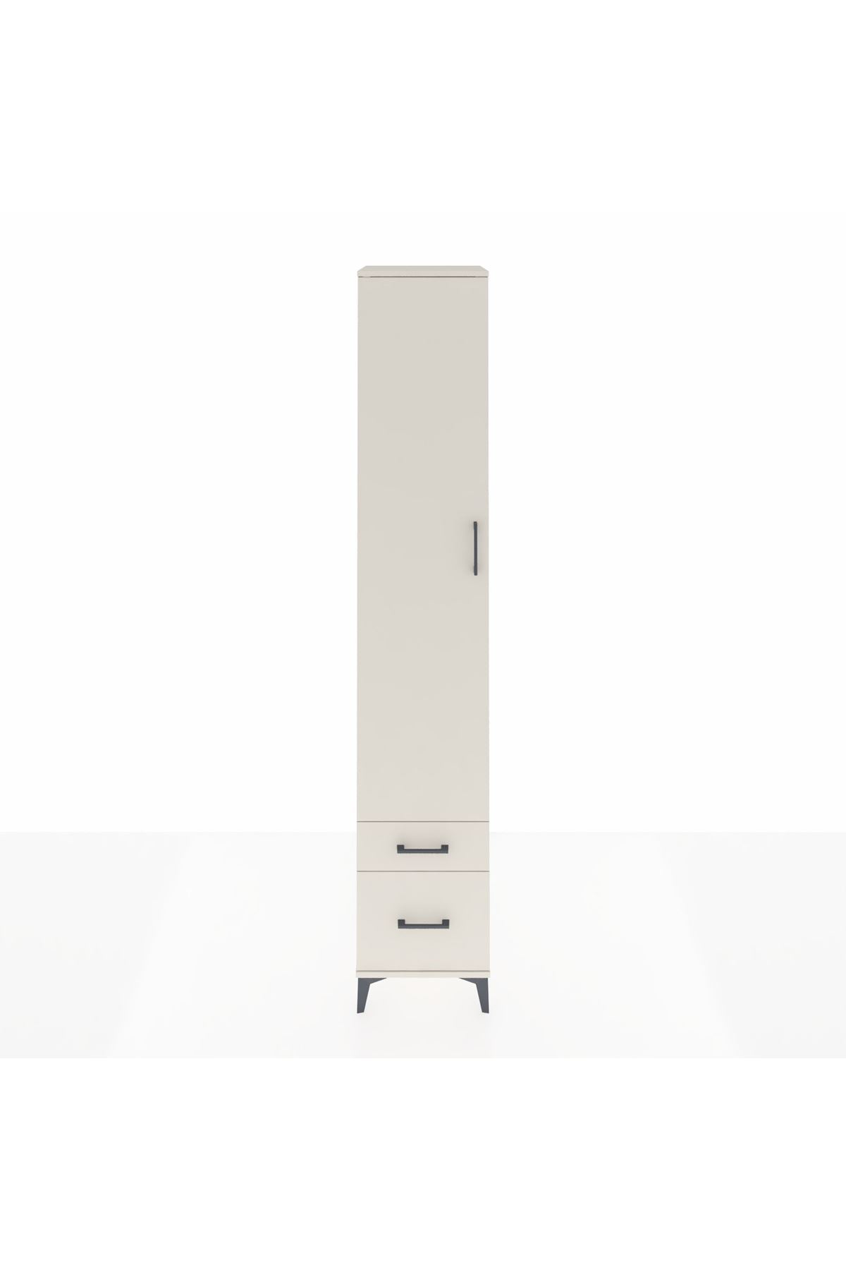 Hyperion Dolap 5 Raflı 2 Çekmeceli Tek Kapaklı 44x44x243 Aytaşı-Aytaşı