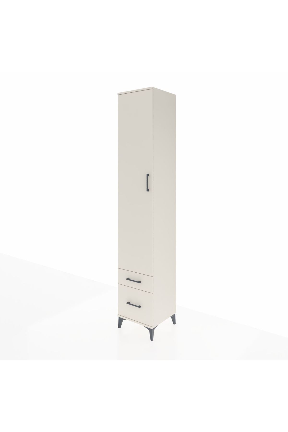 Hyperion Dolap 5 Raflı 2 Çekmeceli Tek Kapaklı 44x44x243 Aytaşı-Aytaşı