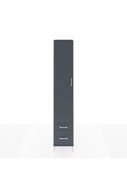 Hyperion Dolap 5 Raflı 2 Çekmeceli Tek Kapaklı 44x44x243 Antrasit-Antrasit