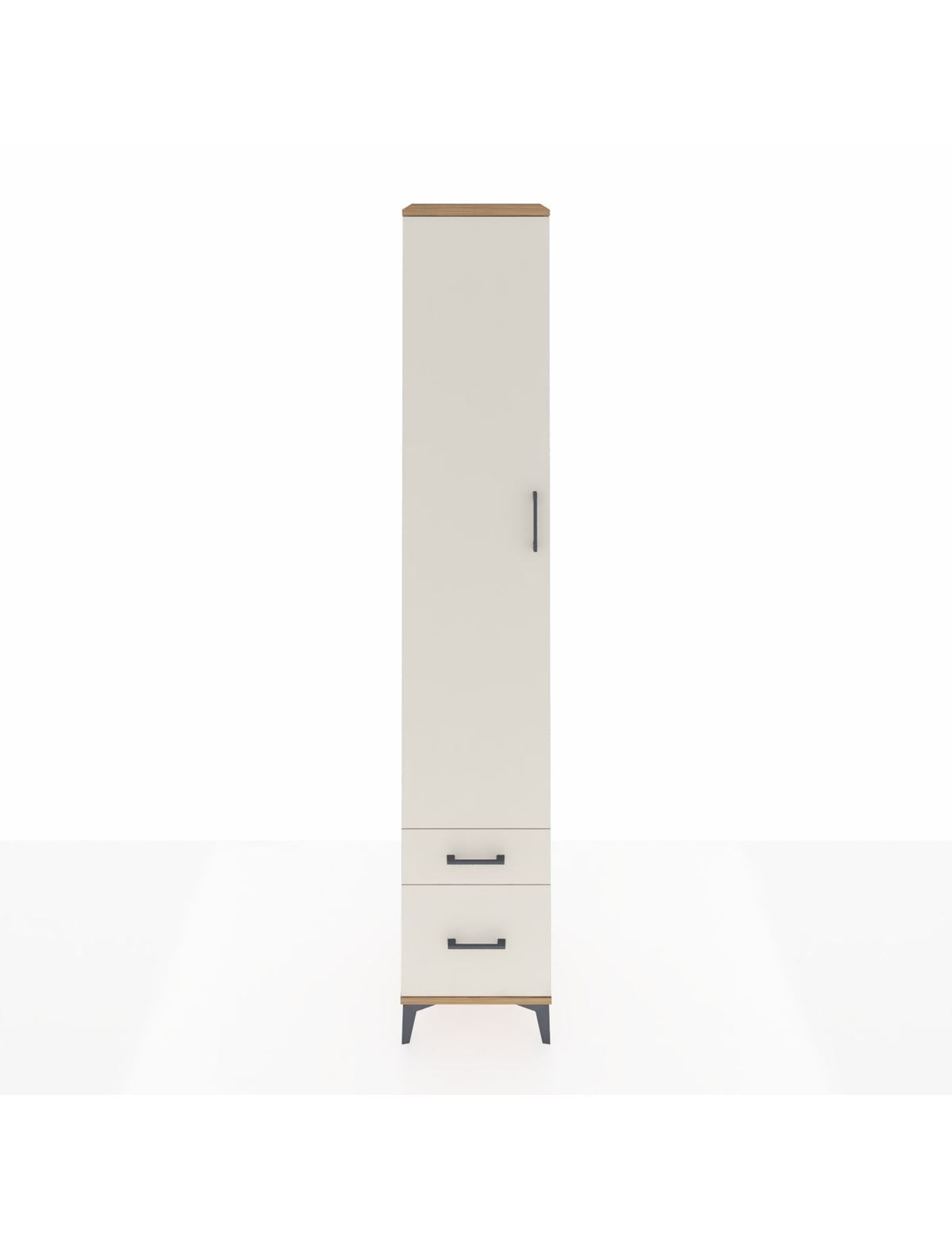 Hyperion Dolap 5 Raflı 2 Çekmeceli Tek Kapaklı 44x44x243 Çam-Aytaşı