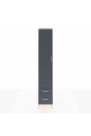 Hyperion Dolap 5 Raflı 2 Çekmeceli Tek Kapaklı 44x44x243 Çam-Antrasit