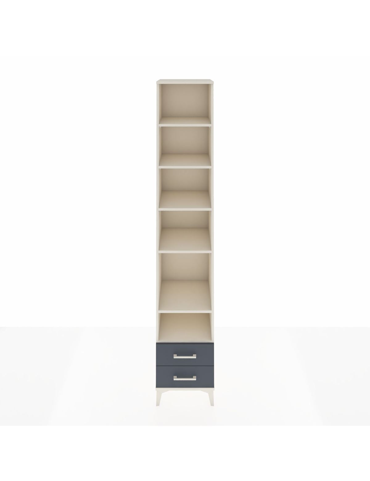 Hyperion Dolap 6 Raflı 2 Çekmeceli 44x44x243 Aytaşı-Antrasit