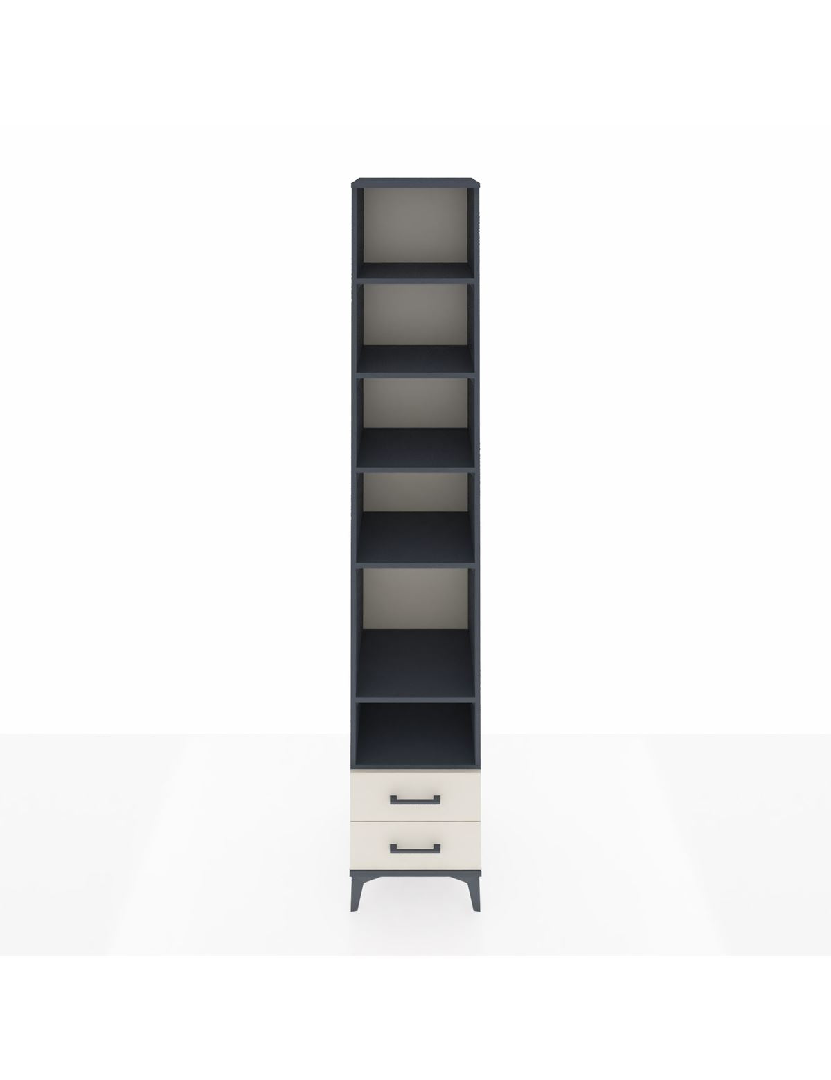 Hyperion Dolap 6 Raflı 2 Çekmeceli 44x44x243 Antrasit-Aytaşı