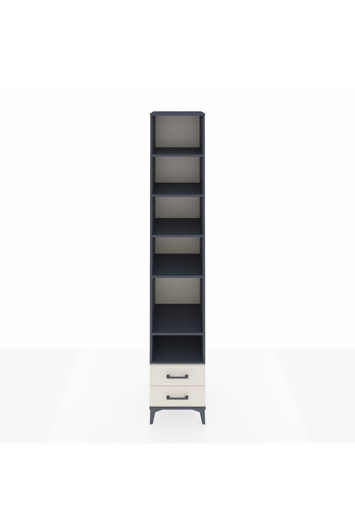 Hyperion Dolap 6 Raflı 2 Çekmeceli 44x44x243 Antrasit-Aytaşı