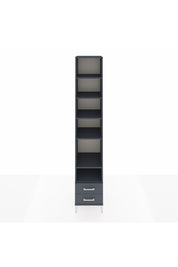 Hyperion Dolap 6 Raflı 2 Çekmeceli 44x44x243 Antrasit-Antrasit