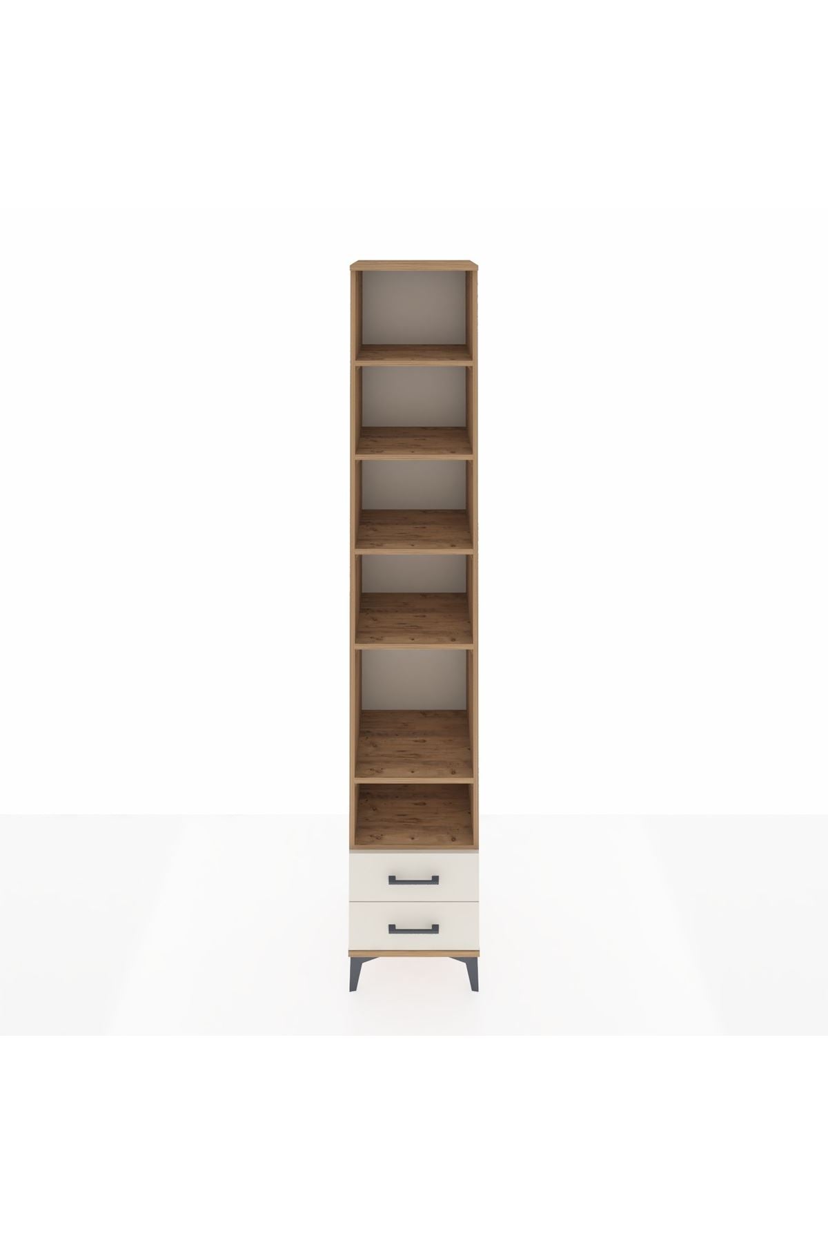 Hyperion Dolap 6 Raflı 2 Çekmeceli 44x44x243 Çam-Aytaşı