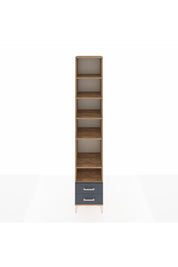 Hyperion Dolap 6 Raflı 2 Çekmeceli 44x44x243 Çam-Antrasit