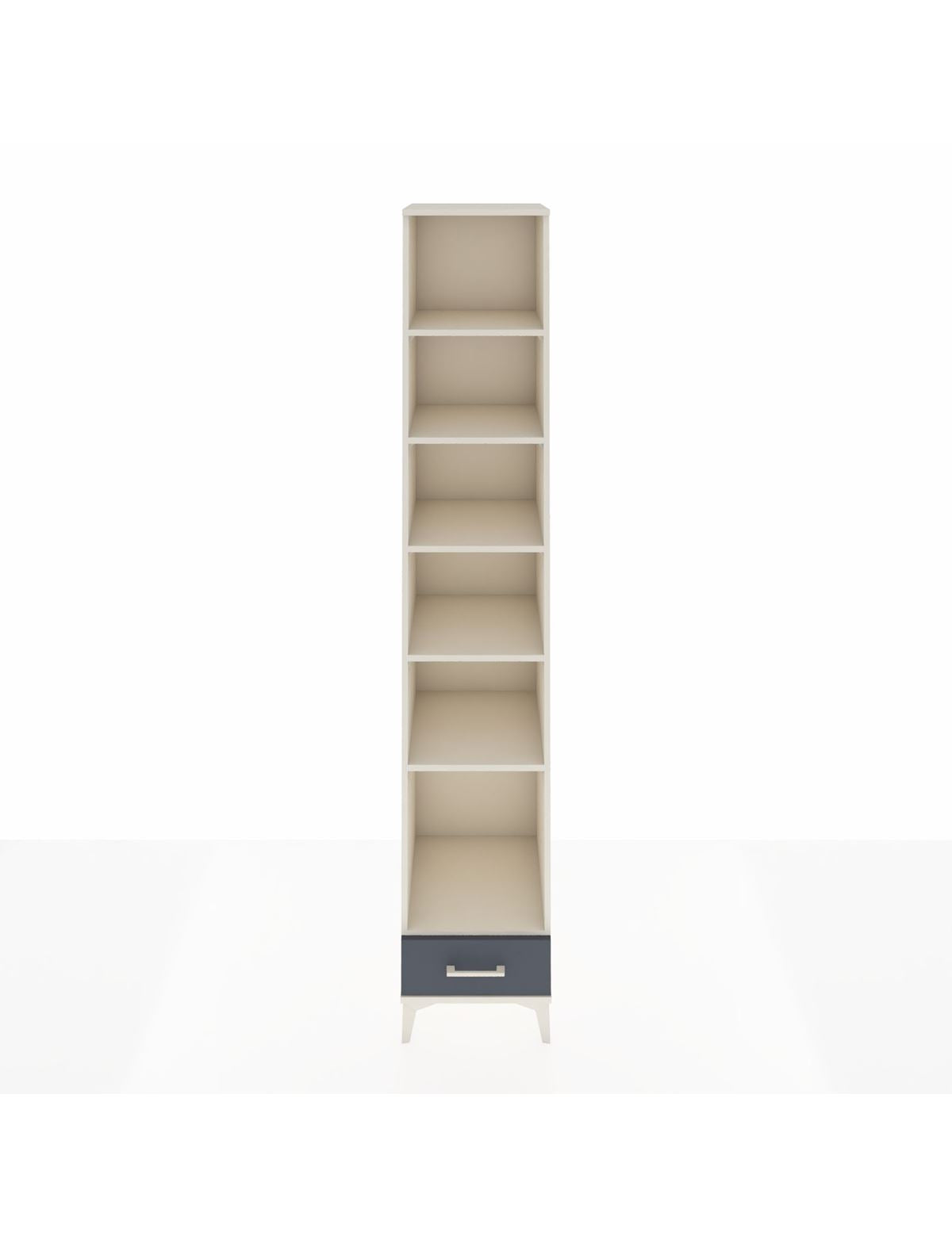 Hyperion Dolap 6 Raflı Tek Çekmeceli 44x44x243 Aytaşı-Antrasit