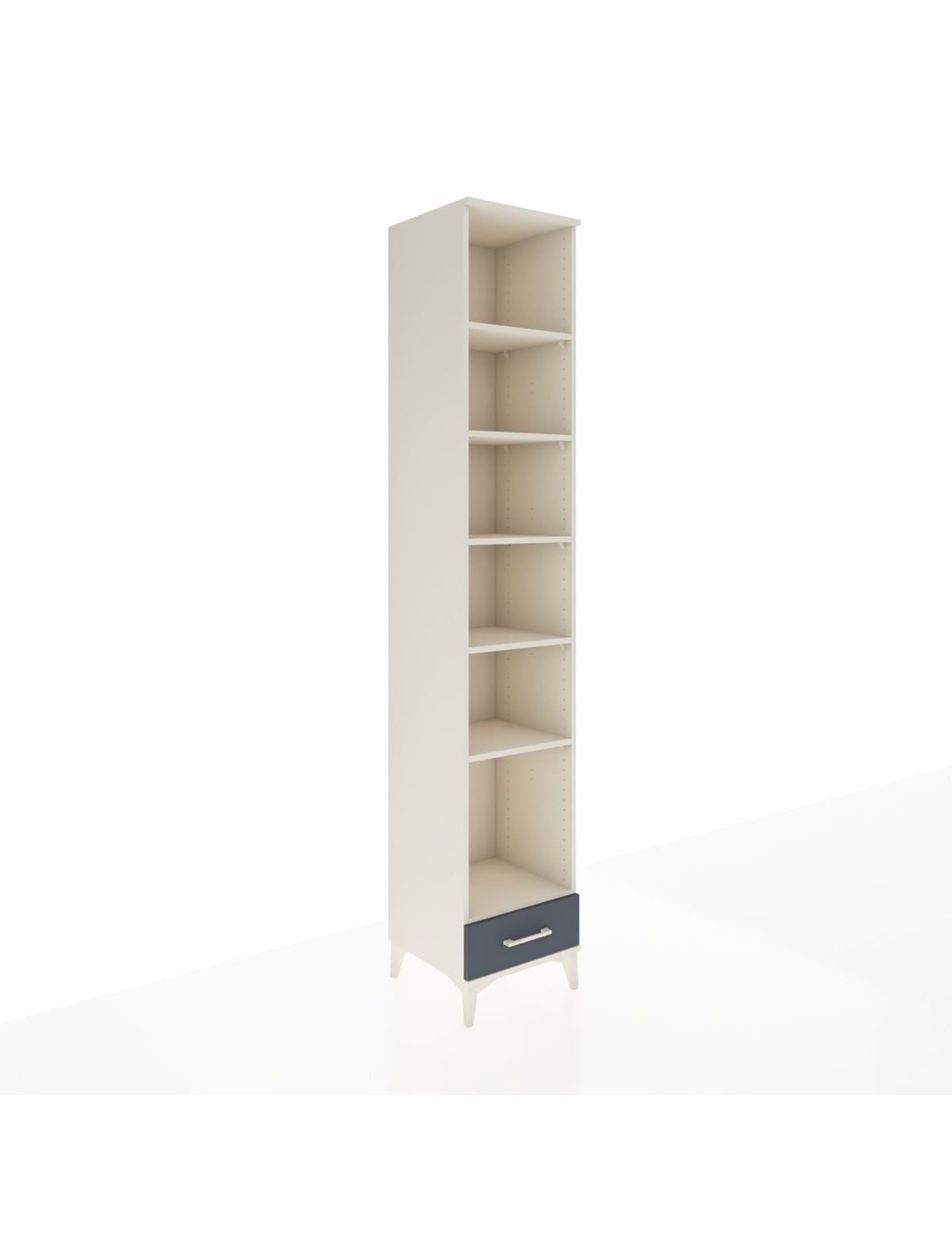 Hyperion Dolap 6 Raflı Tek Çekmeceli 44x44x243 Aytaşı-Antrasit