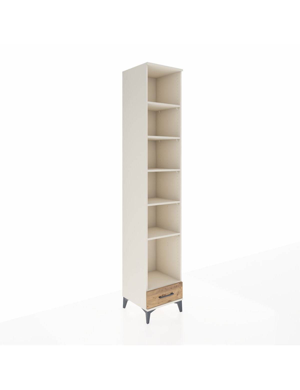 Hyperion Dolap 6 Raflı Tek Çekmeceli 44x44x243 Aytaşı-Çam