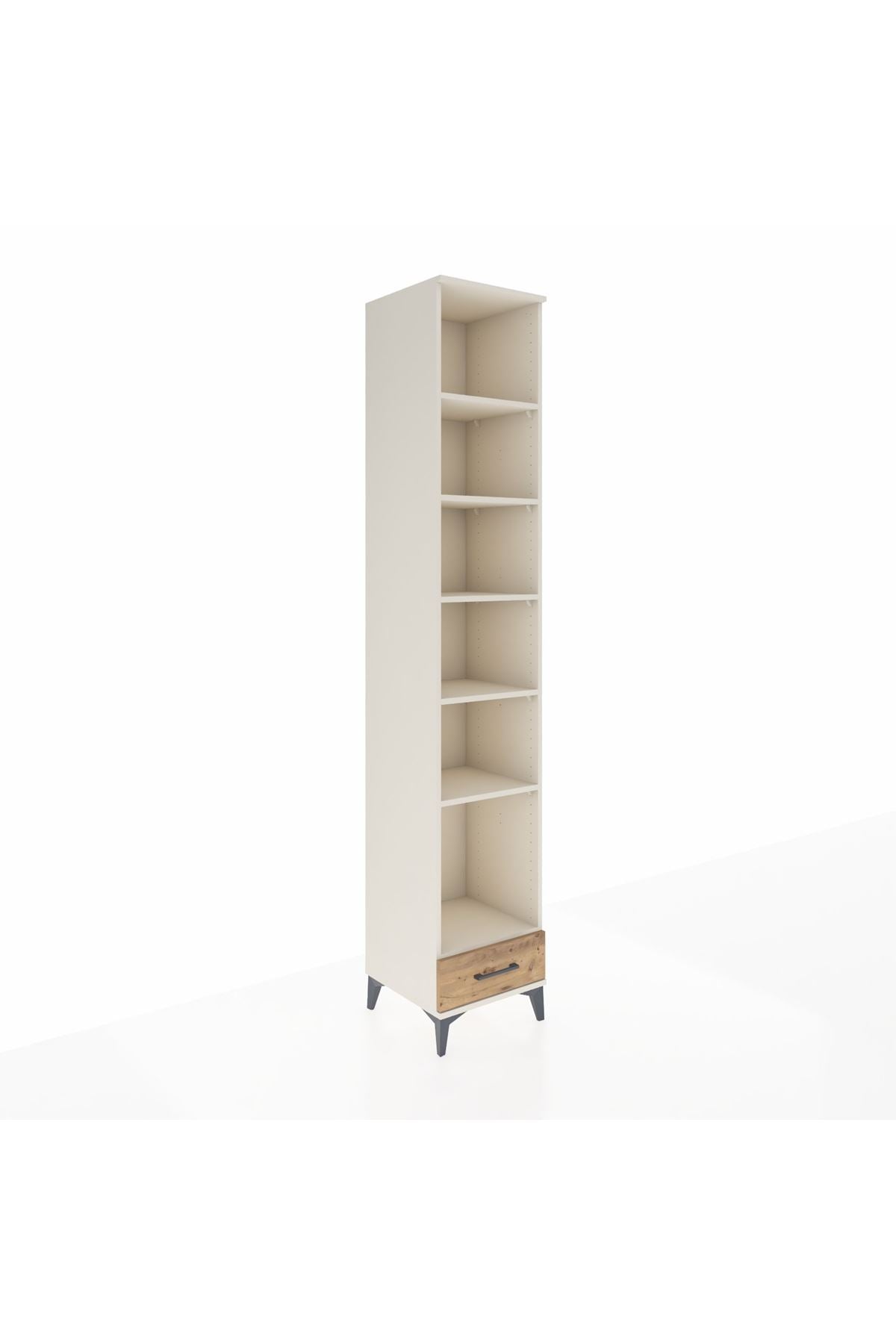 Hyperion Dolap 6 Raflı Tek Çekmeceli 44x44x243 Aytaşı-Çam