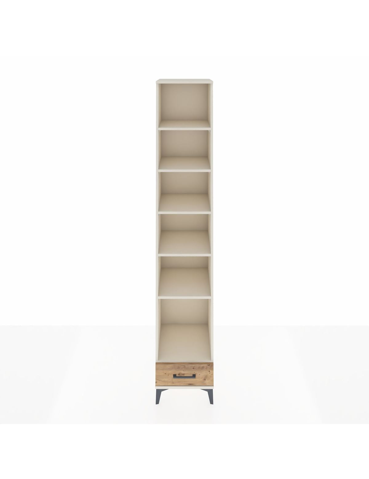 Hyperion Dolap 6 Raflı Tek Çekmeceli 44x44x243 Aytaşı-Çam