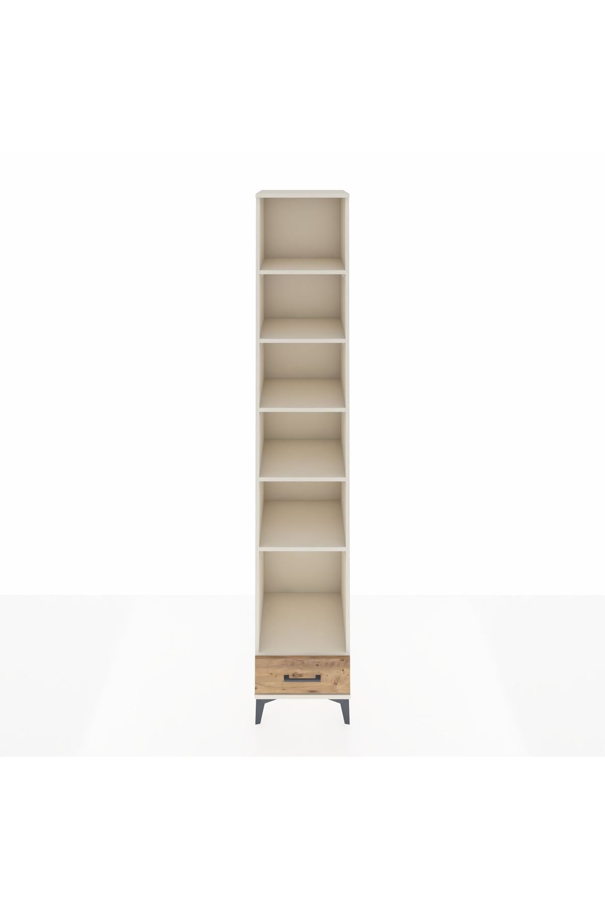 Hyperion Dolap 6 Raflı Tek Çekmeceli 44x44x243 Aytaşı-Çam