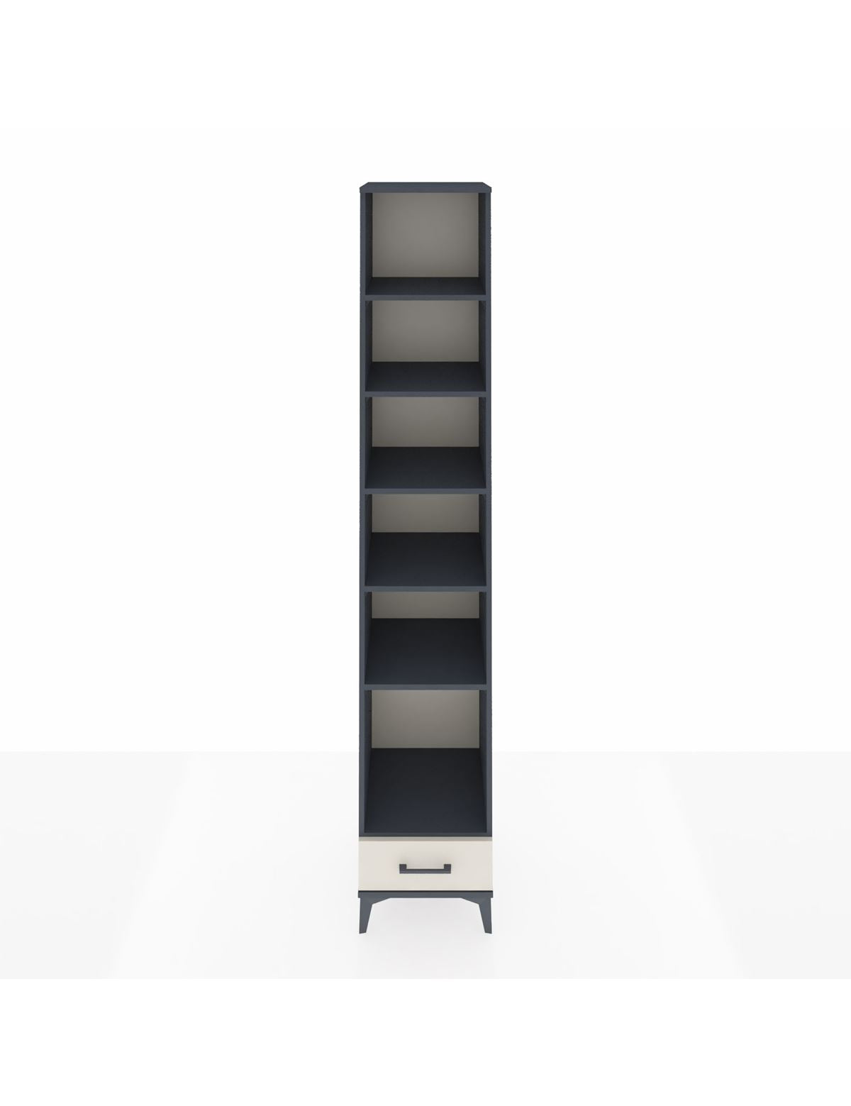 Hyperion Dolap 6 Raflı Tek Çekmeceli 44x44x243 Antrasit-Aytaşı