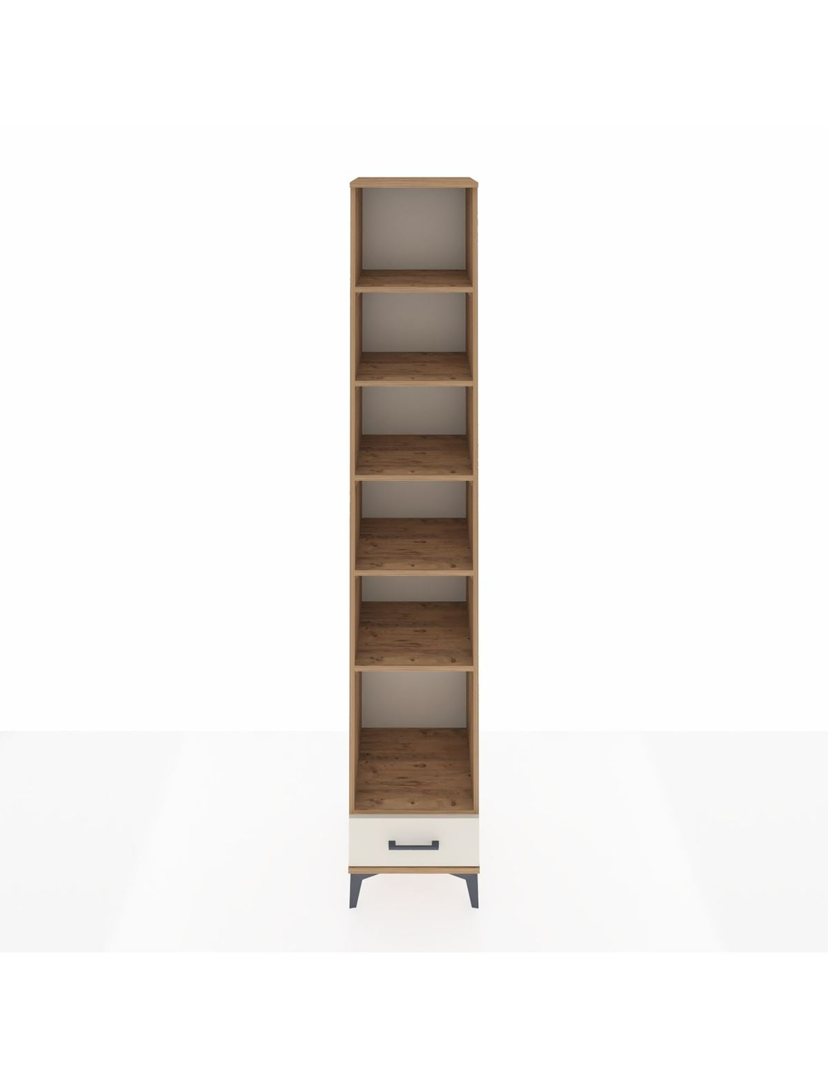 Hyperion Dolap 6 Raflı Tek Çekmeceli 44x44x243 Çam-Aytaşı