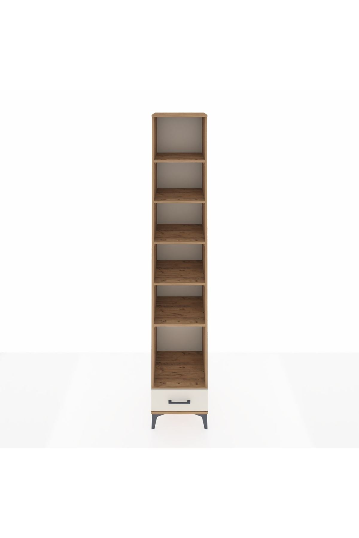 Hyperion Dolap 6 Raflı Tek Çekmeceli 44x44x243 Çam-Aytaşı