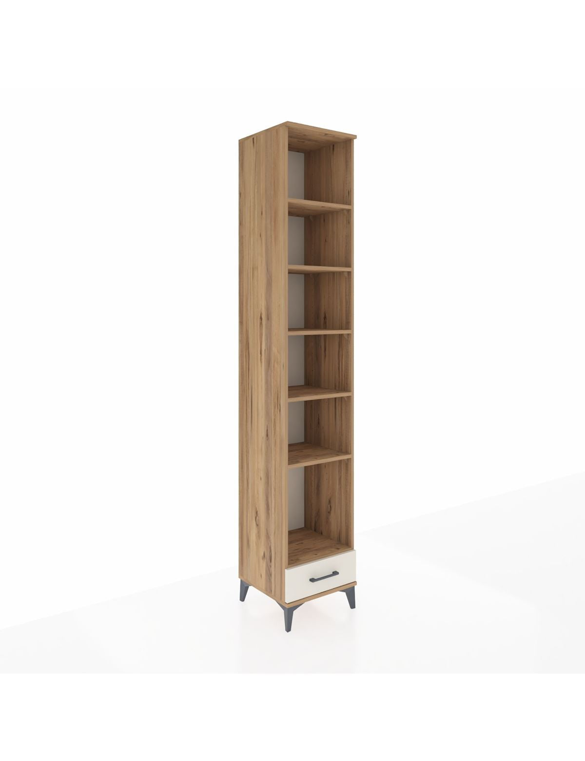 Hyperion Dolap 6 Raflı Tek Çekmeceli 44x44x243 Çam-Aytaşı