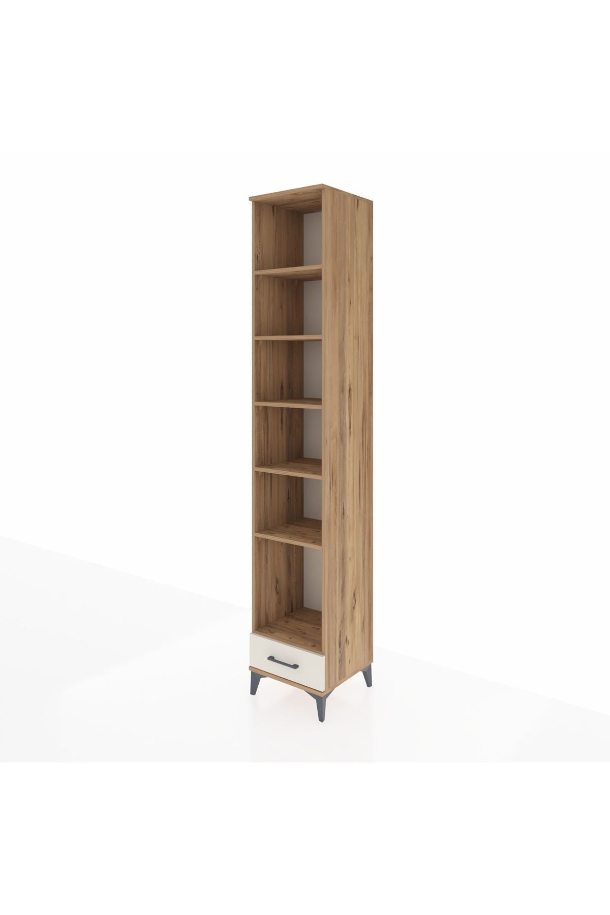 Hyperion Dolap 6 Raflı Tek Çekmeceli 44x44x243 Çam-Aytaşı