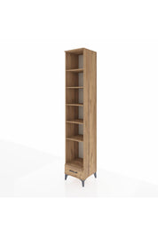 Hyperion Dolap 6 Raflı Tek Çekmeceli 44x44x243 Çam-Çam