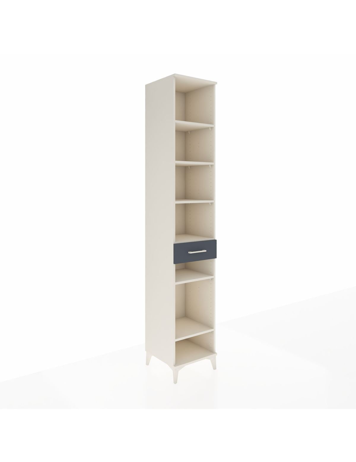 Hyperion Dolap 6 Raflı Tek Çekmeceli 44x44x243 Aytaşı-Antrasit