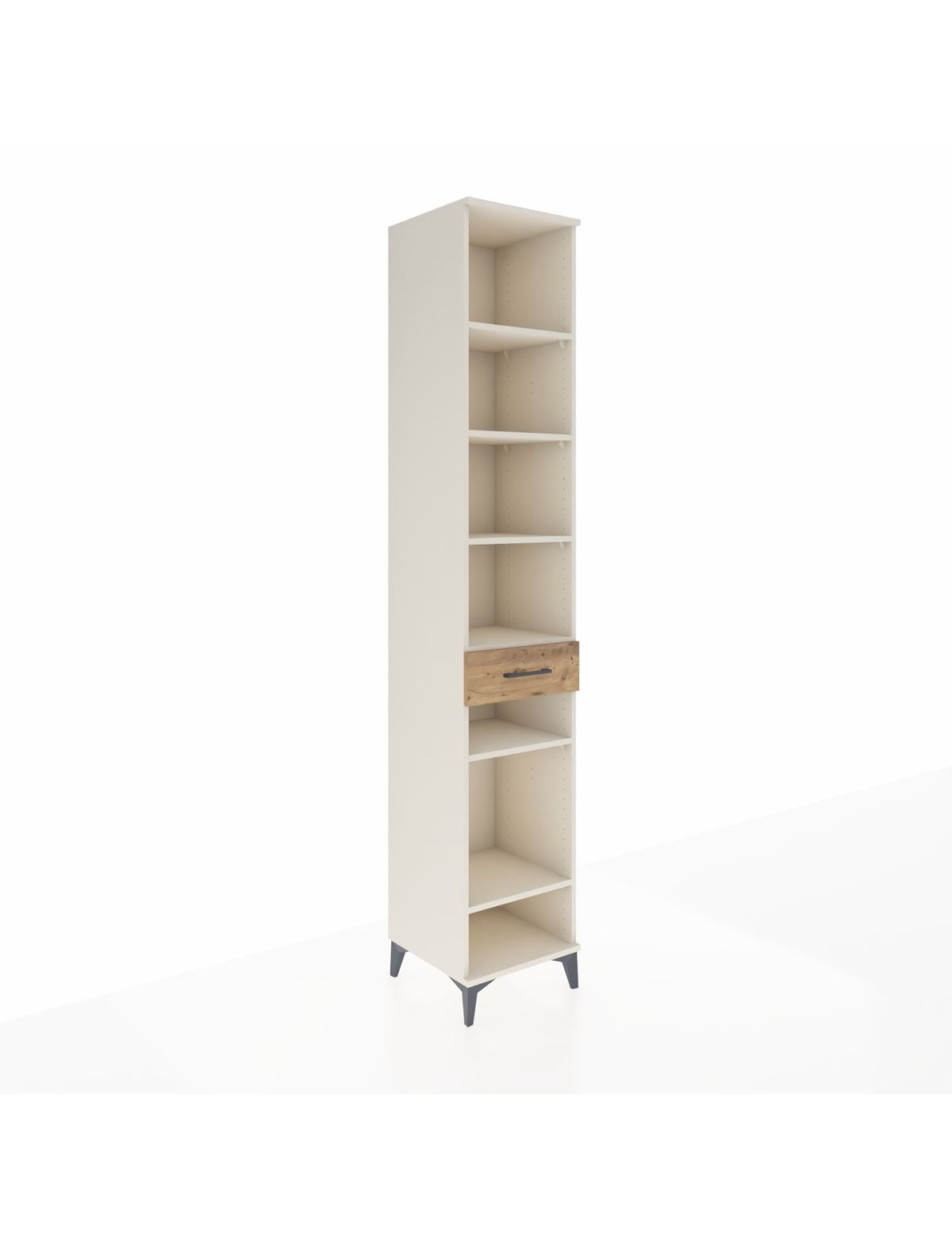 Hyperion Dolap 6 Raflı Tek Çekmeceli 44x44x243 Aytaşı-Çam