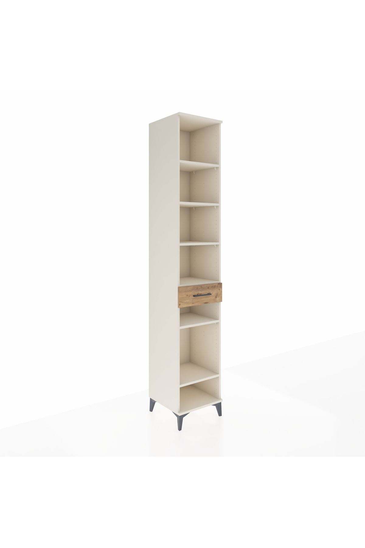 Hyperion Dolap 6 Raflı Tek Çekmeceli 44x44x243 Aytaşı-Çam