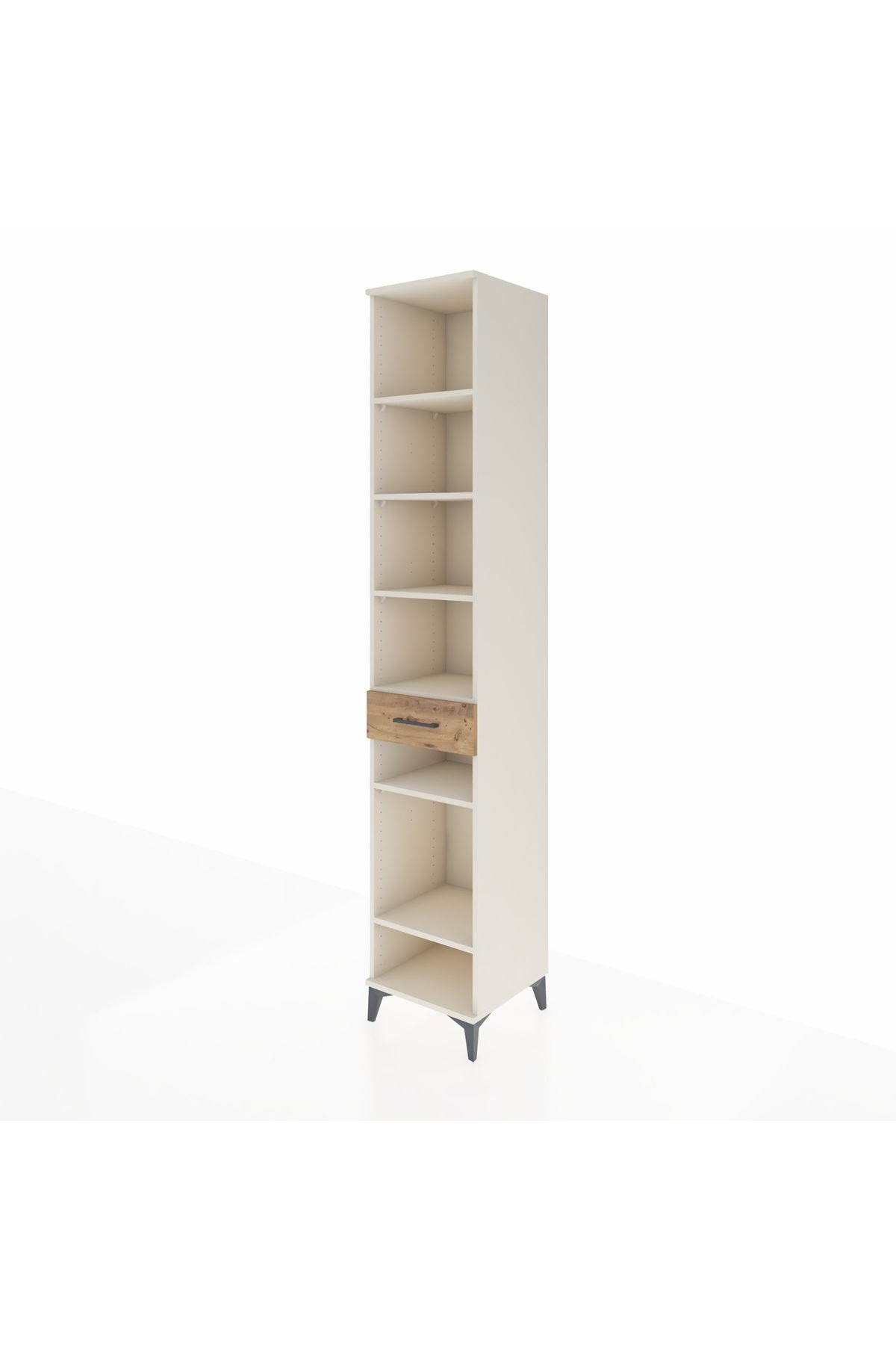 Hyperion Dolap 6 Raflı Tek Çekmeceli 44x44x243 Aytaşı-Çam