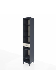 Hyperion Dolap 6 Raflı Tek Çekmeceli 44x44x243 Antrasit-Aytaşı