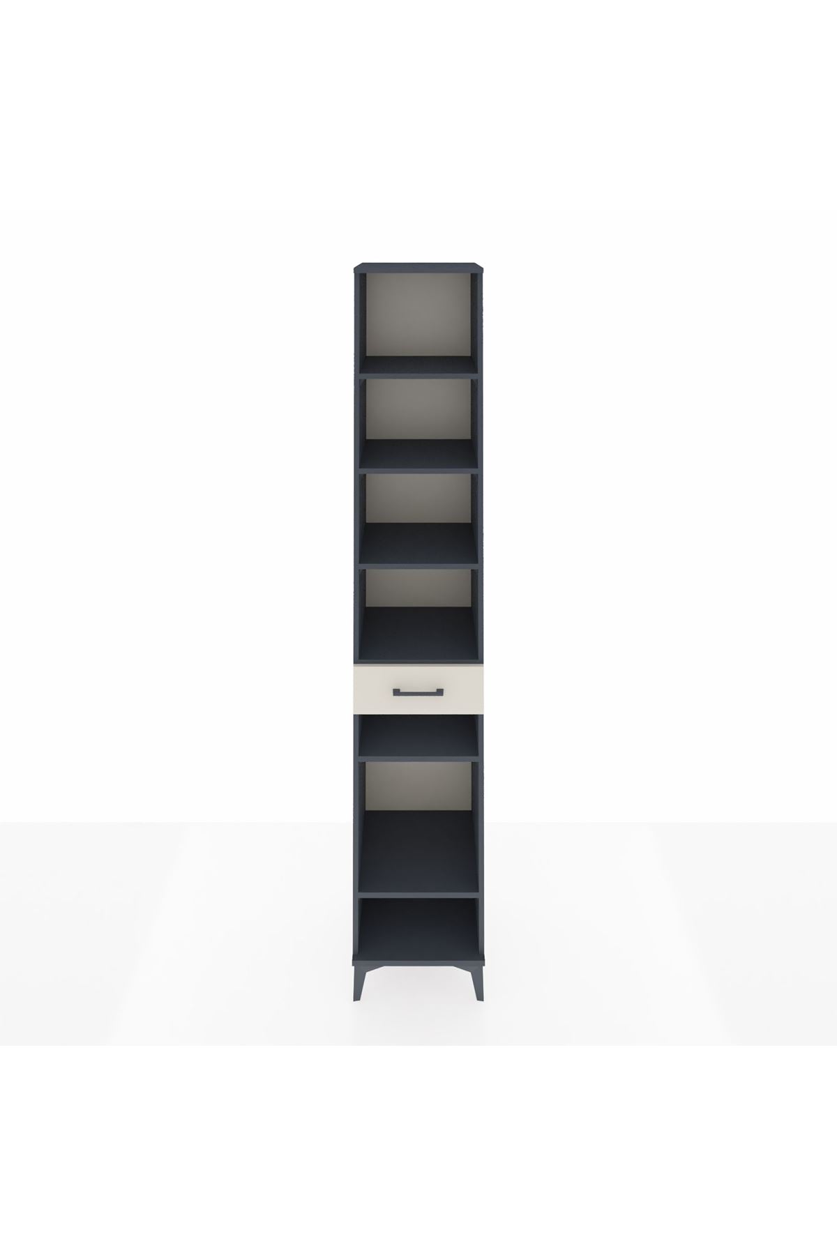 Hyperion Dolap 6 Raflı Tek Çekmeceli 44x44x243 Antrasit-Aytaşı