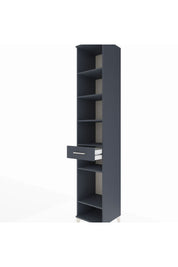 Hyperion Dolap 6 Raflı Tek Çekmeceli 44x44x243 Antrasit-Antrasit