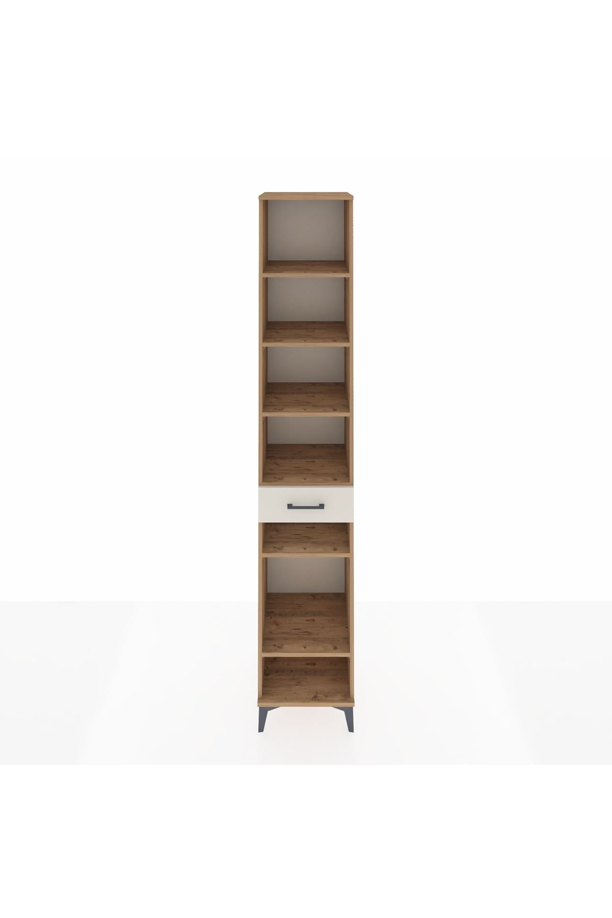 Hyperion Dolap 6 Raflı Tek Çekmeceli 44x44x243 Çam-Aytaşı