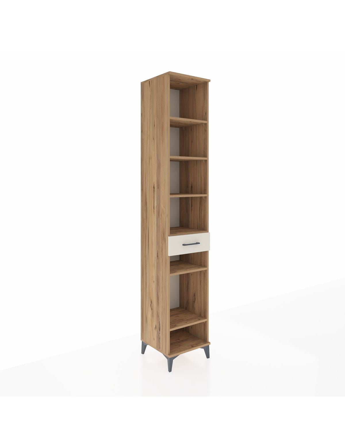 Hyperion Dolap 6 Raflı Tek Çekmeceli 44x44x243 Çam-Aytaşı