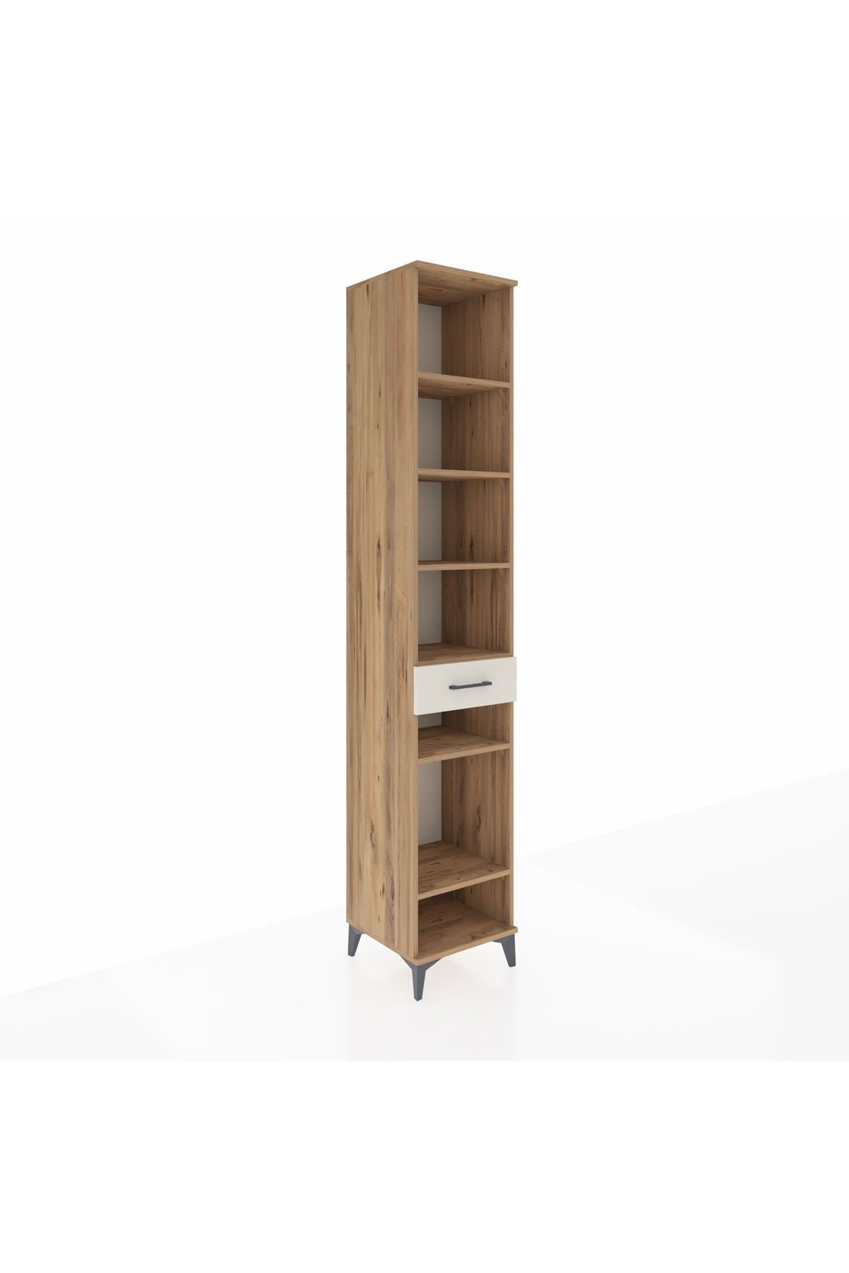Hyperion Dolap 6 Raflı Tek Çekmeceli 44x44x243 Çam-Aytaşı