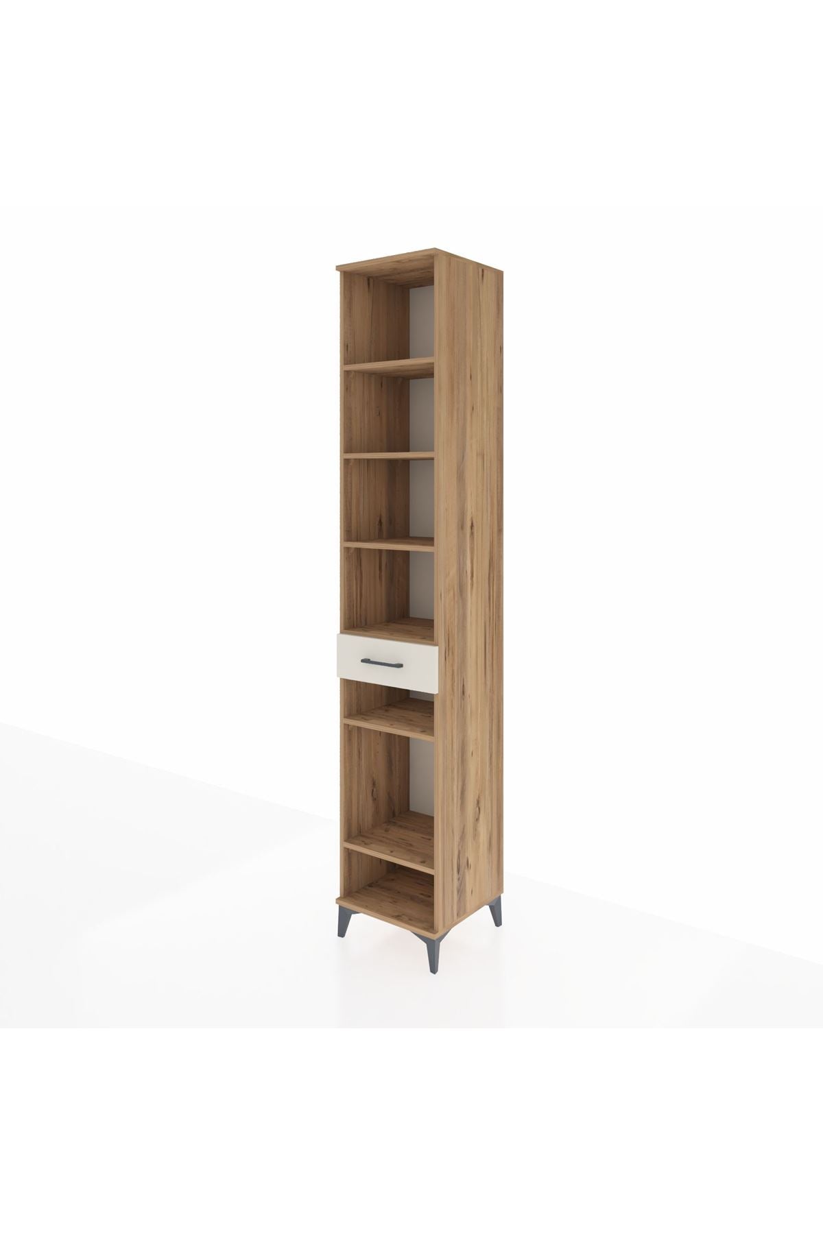 Hyperion Dolap 6 Raflı Tek Çekmeceli 44x44x243 Çam-Aytaşı