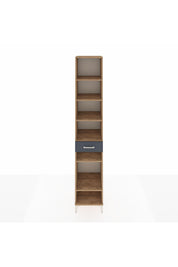 Hyperion Dolap 6 Raflı Tek Çekmeceli 44x44x243 Çam-Antrasit