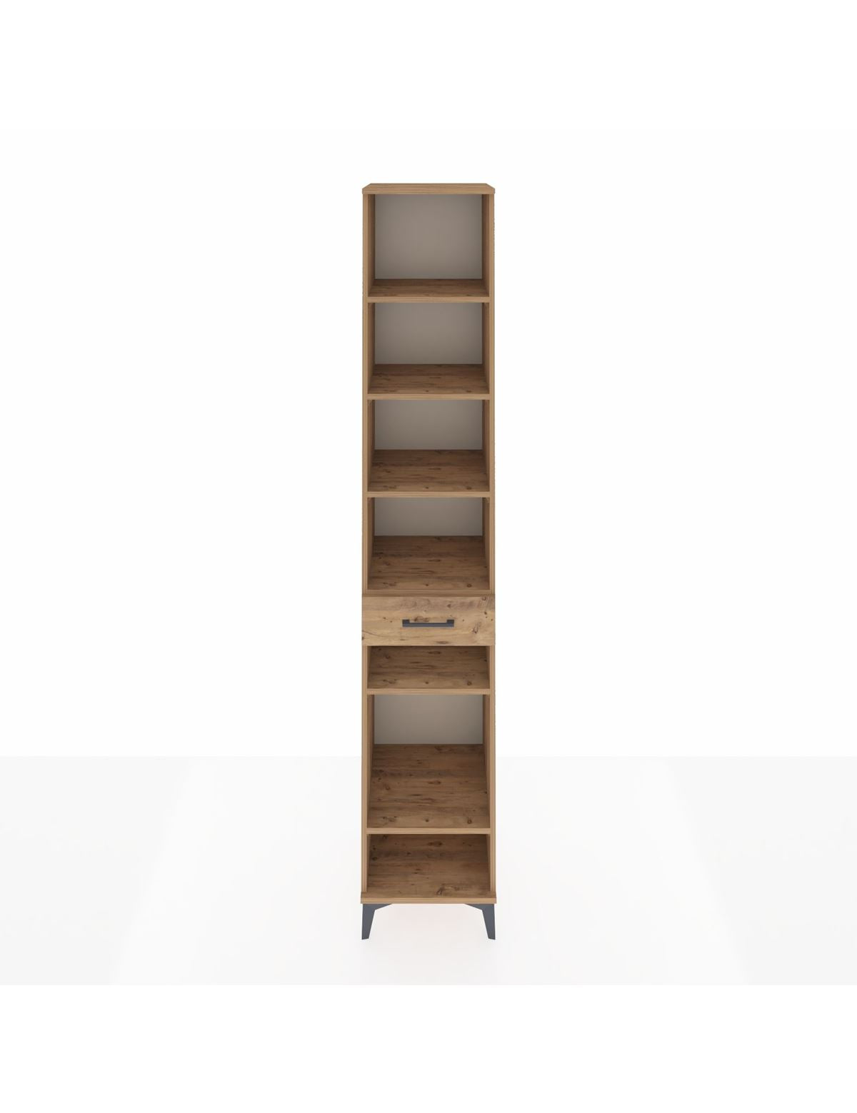 Hyperion Dolap 6 Raflı Tek Çekmeceli 44x44x243 Çam-Çam