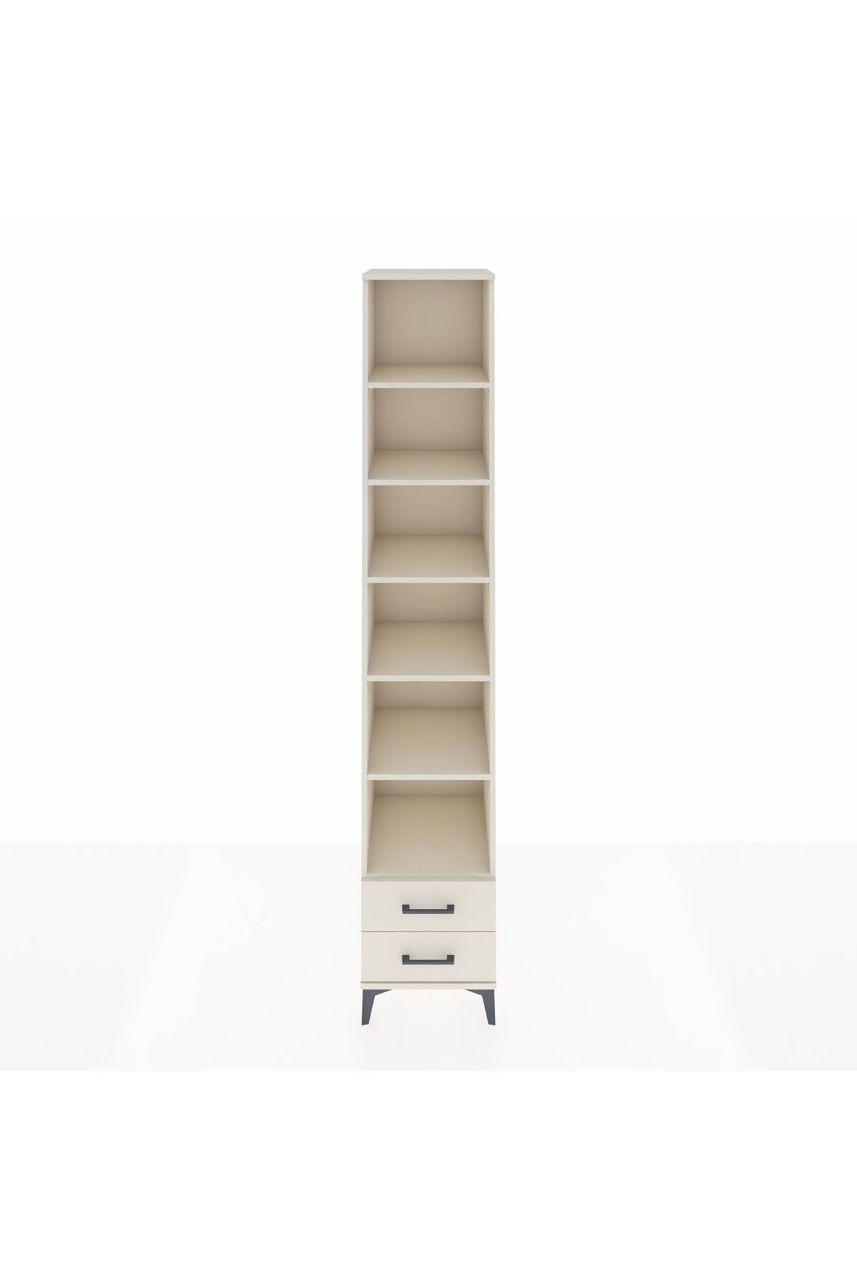 Hyperion Dolap 6 Raflı 2 Çekmeceli 44x44x243 Aytaşı-Aytaşı