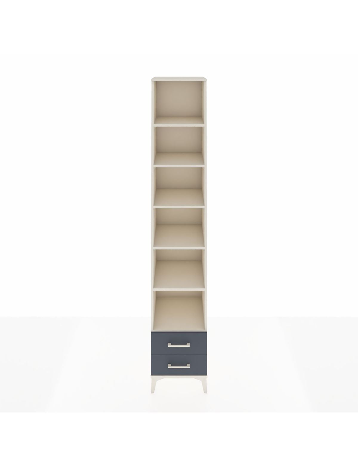 Hyperion Dolap 6 Raflı 2 Çekmeceli 44x44x243 Aytaşı-Antrasit