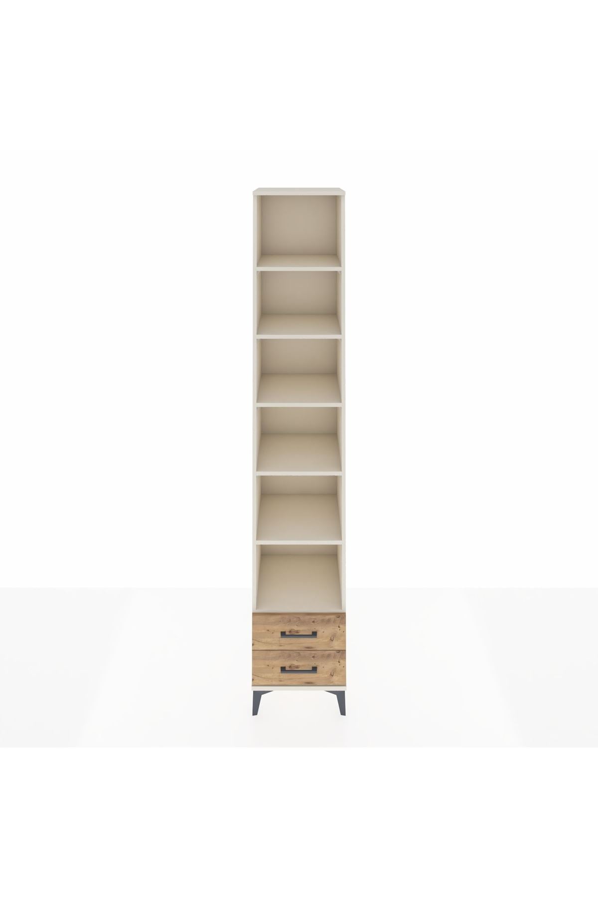 Hyperion Dolap 6 Raflı 2 Çekmeceli 44x44x243 Aytaşı-Çam