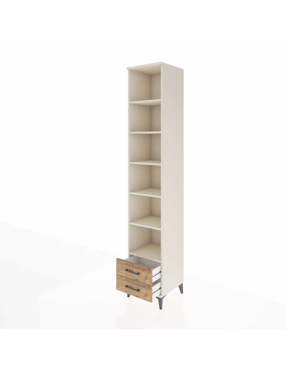Hyperion Dolap 6 Raflı 2 Çekmeceli 44x44x243 - S64M042V3B