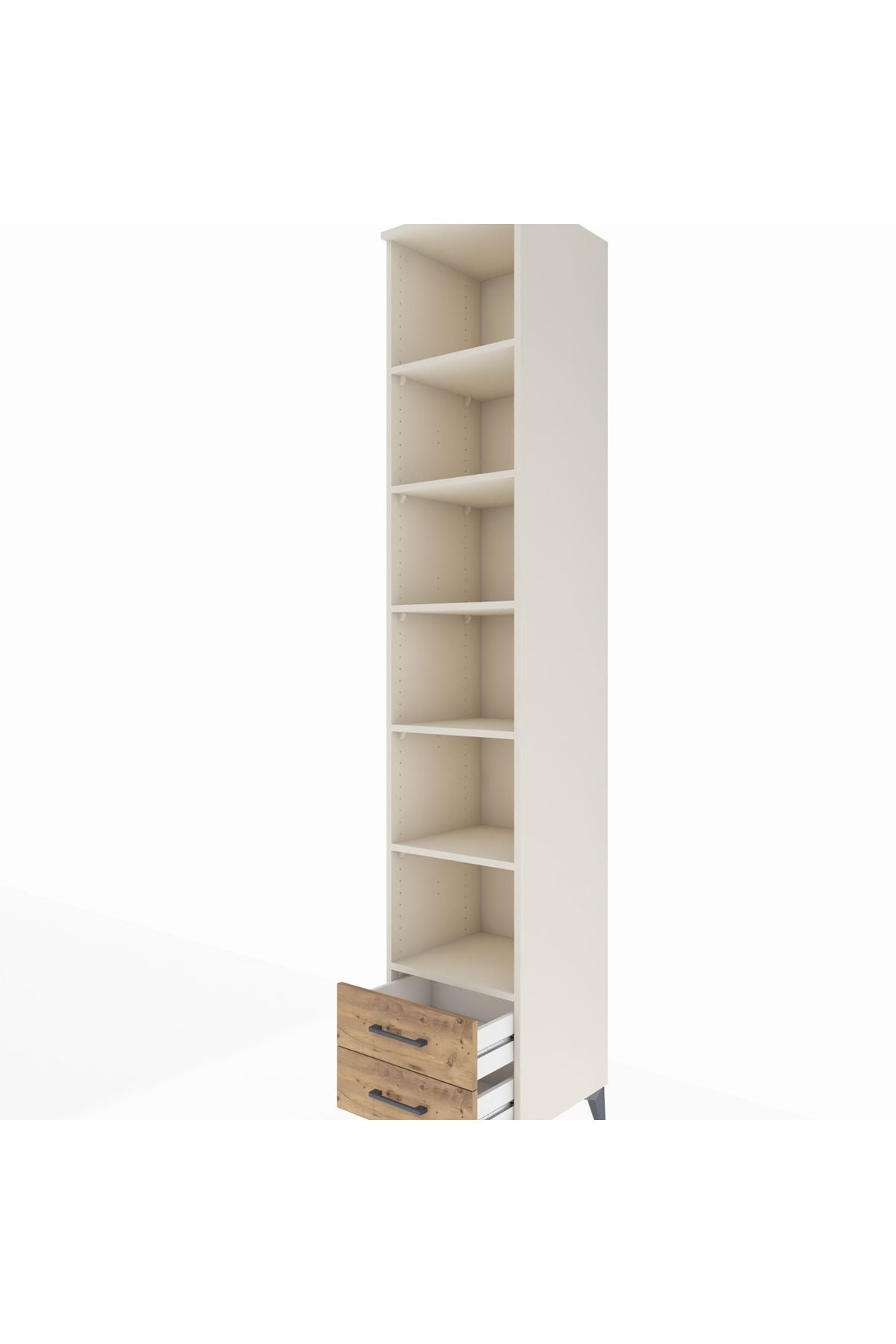 Hyperion Dolap 6 Raflı 2 Çekmeceli 44x44x243 Aytaşı-Çam