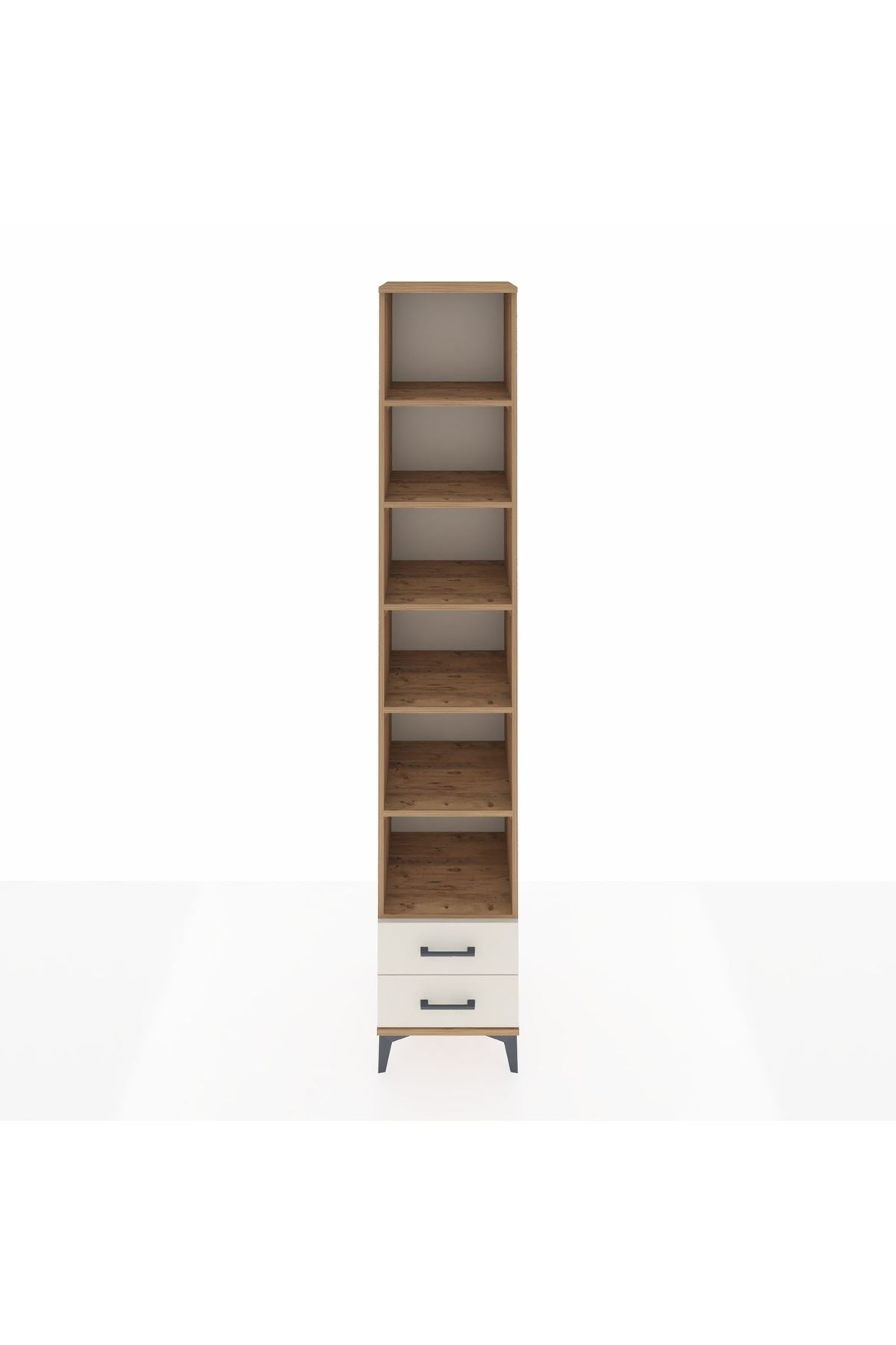 Hyperion Dolap 6 Raflı 2 Çekmeceli 44x44x243 Çam-Aytaşı