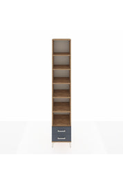 Hyperion Dolap 6 Raflı 2 Çekmeceli 44x44x243 Çam-Antrasit