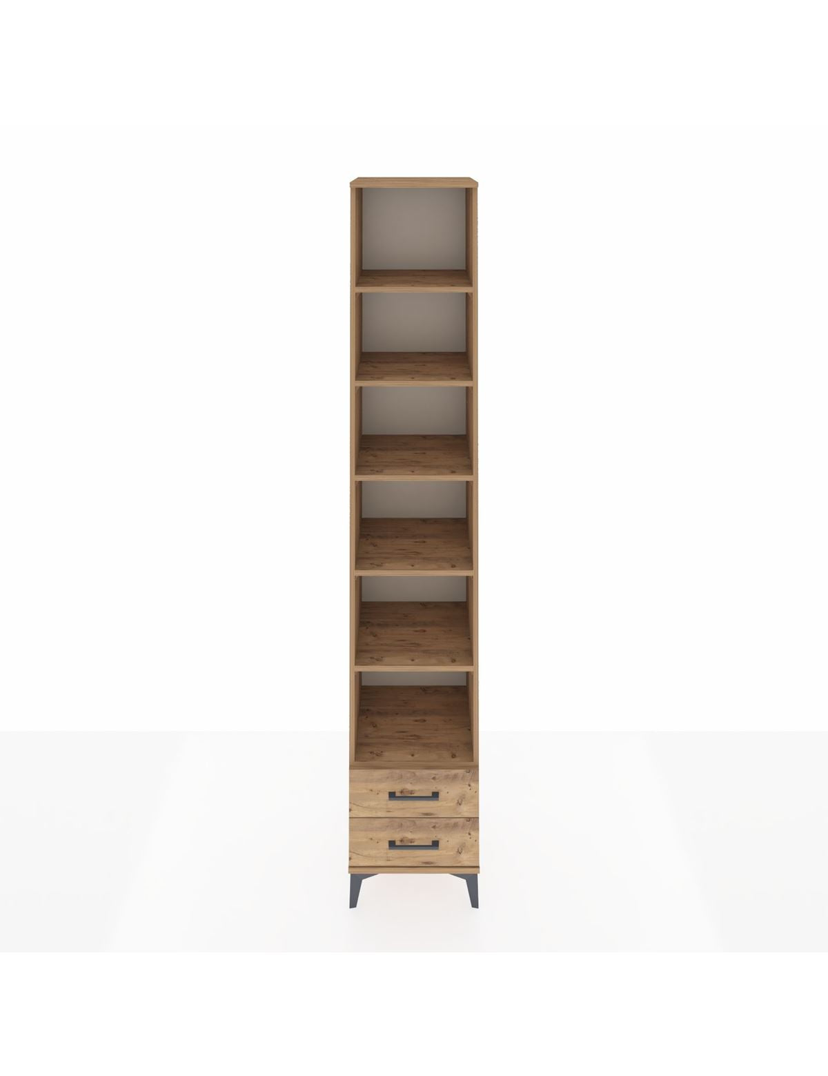 Hyperion Dolap 6 Raflı 2 Çekmeceli 44x44x243 Çam-Çam