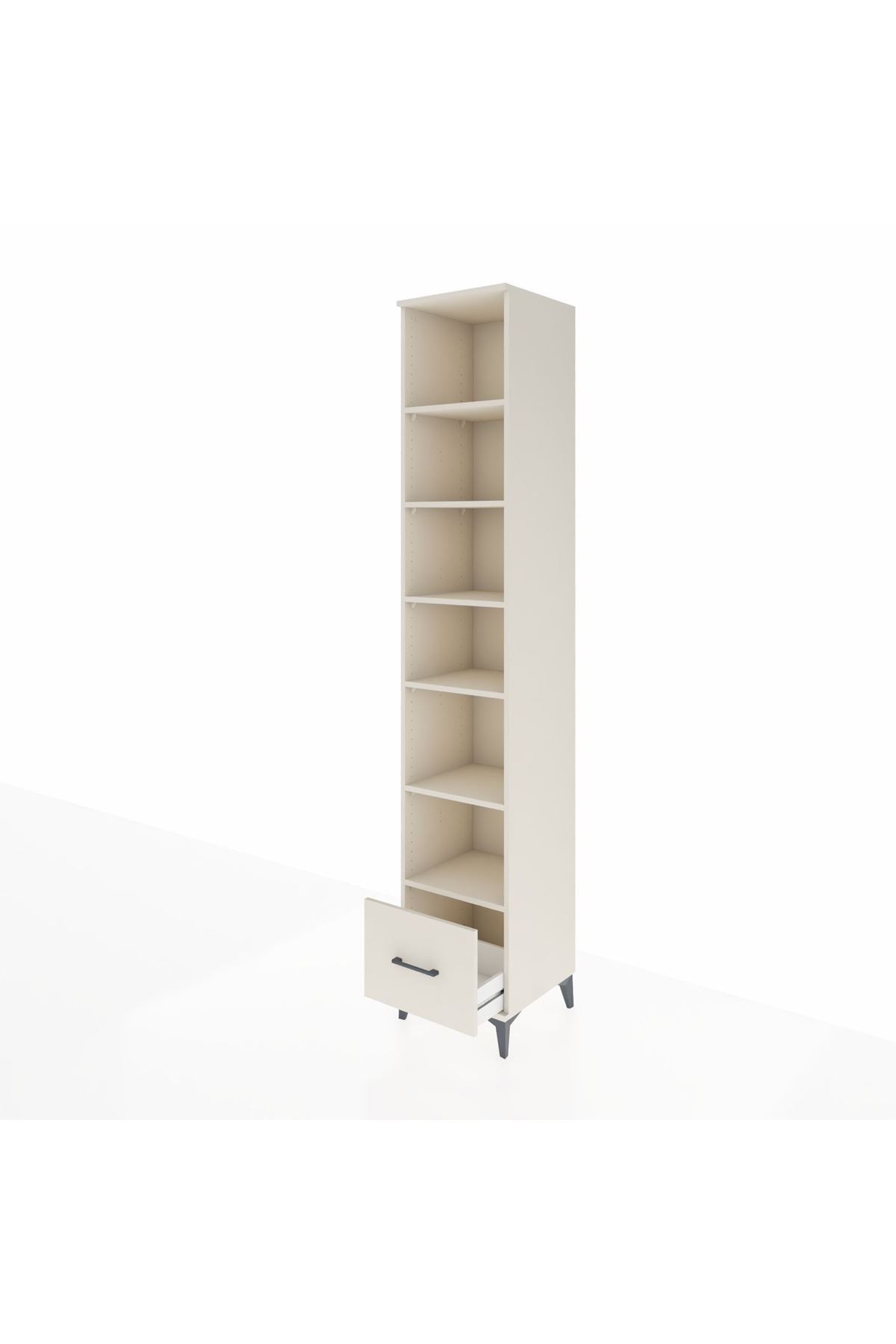 Hyperion Dolap 6 Raflı Tek Çekmeceli 44x44x243 Aytaşı-Aytaşı