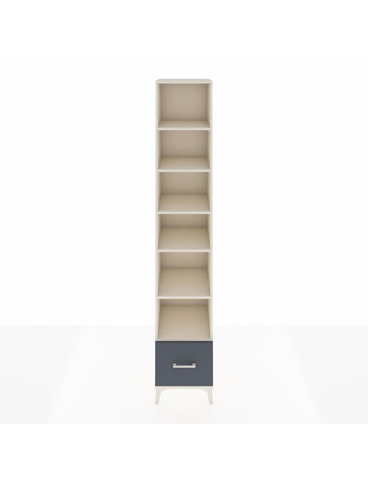 Hyperion Dolap 6 Raflı Tek Çekmeceli 44x44x243 Aytaşı-Antrasit