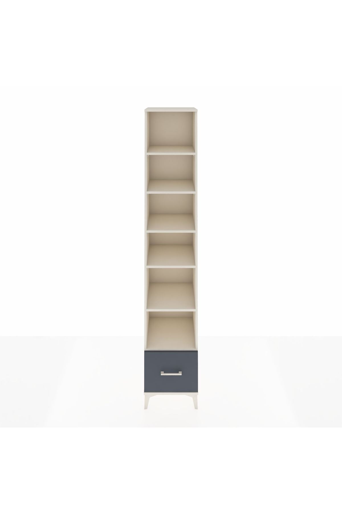 Hyperion Dolap 6 Raflı Tek Çekmeceli 44x44x243 Aytaşı-Antrasit