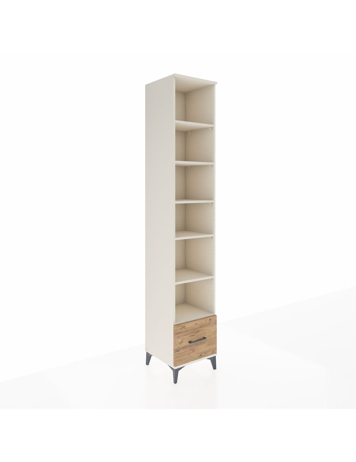 Hyperion Dolap 6 Raflı Tek Çekmeceli 44x44x243 Aytaşı-Çam