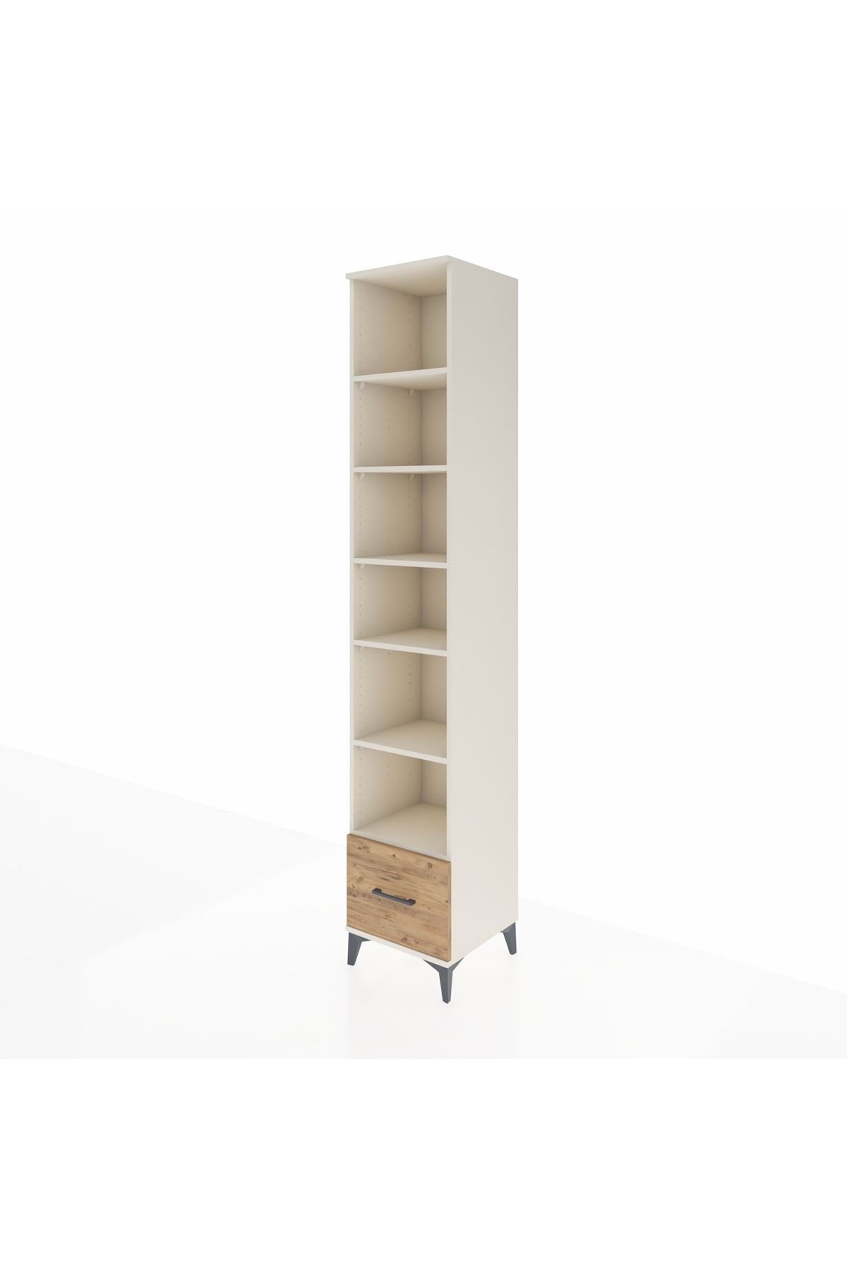 Hyperion Dolap 6 Raflı Tek Çekmeceli 44x44x243 Aytaşı-Çam